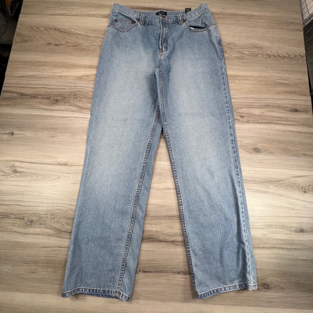 Axcess Claiborne Mens Light Wash Straight Leg Cotton Denim Jeans 32x32 MXRU1141
